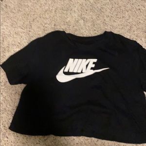 Nike Black Crop Top
